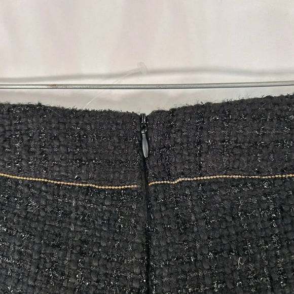 New Monteau Shorts Women's Medium Black Metallic Pockets 2" Inseam Zip Back - Picture 6 of 7